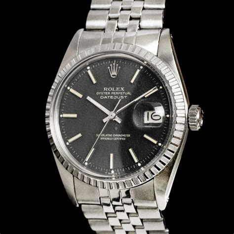 black dial rolex for sale|rolex date just black dial.